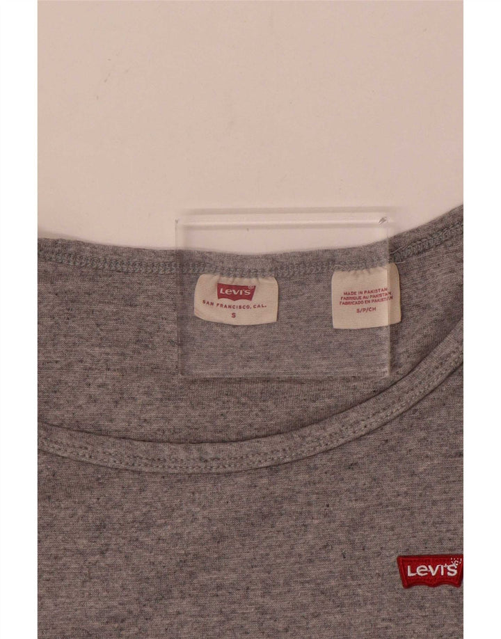 Levi's Camiseta para mujer Top UK 8 Small Grey Moteado