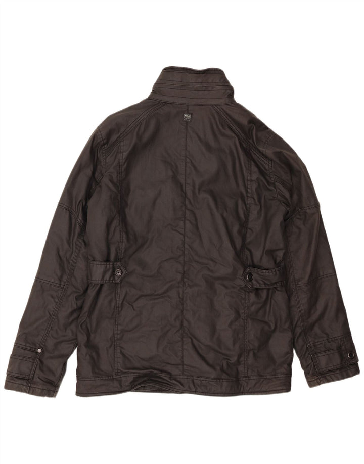 PULL & BEAR Chaqueta utilitaria para hombre ES 42 XL Negro