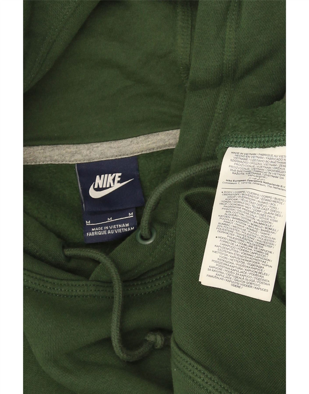 Sudadera con capucha Nike para hombre - Jersey de algodón verde medio