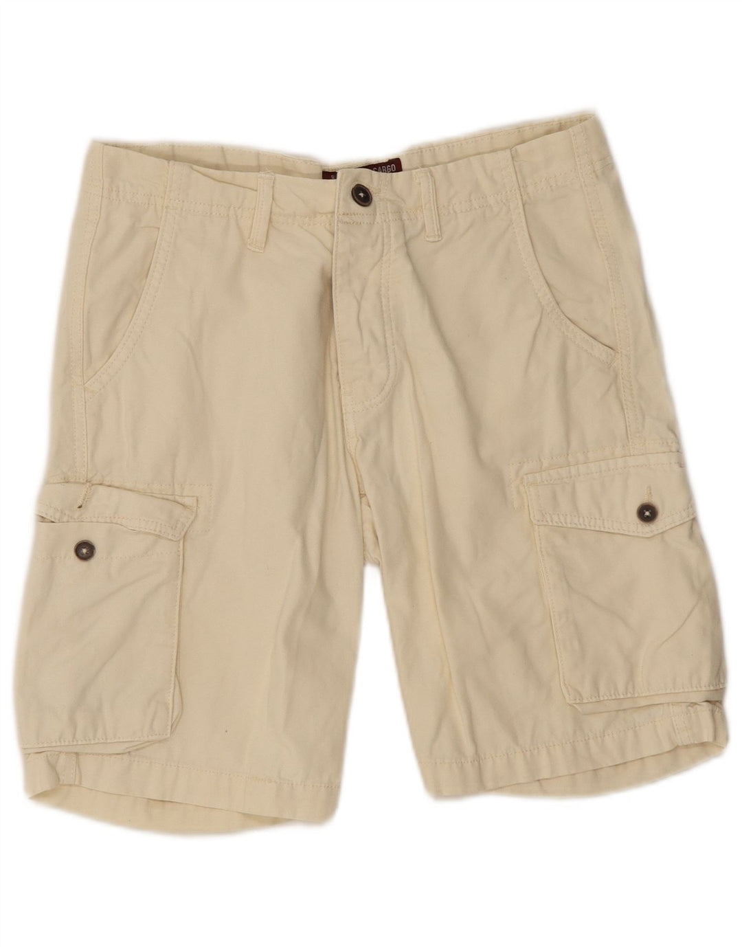 OVS Hombre Regular Cargo Shorts W32 Algodón Beige Medio
