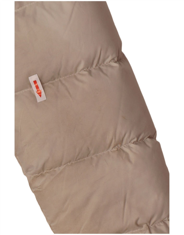 Marmot Mujer Abrigo Acolchado Con Capucha UK 10 Small Off White Poliéster