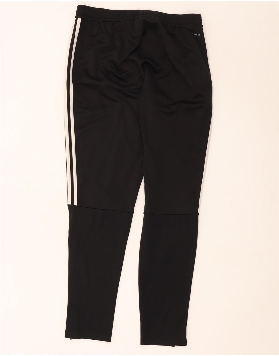 Adidas - Pantalones de chándal Climalite para mujer, talla 40, talla grande, poliéster negro