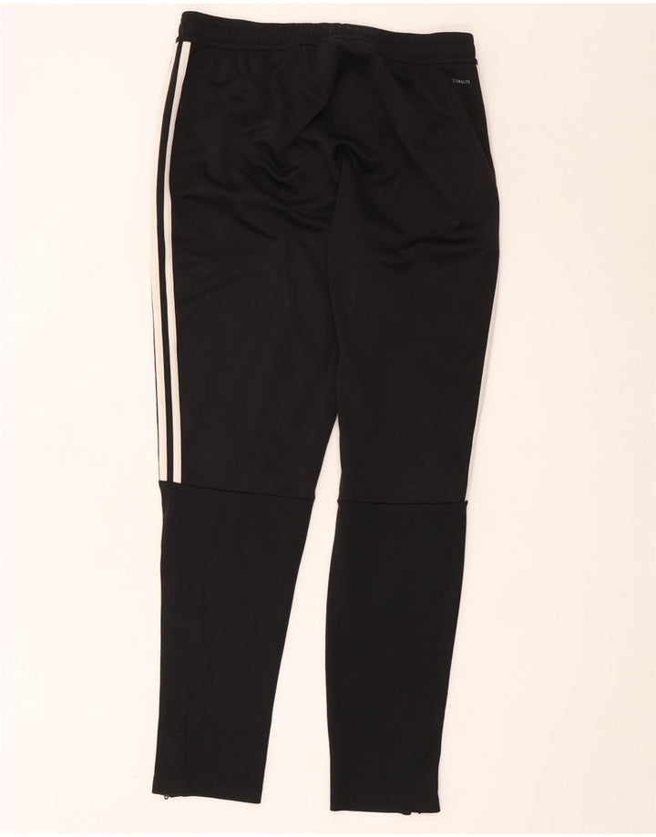 Adidas - Pantalones de chándal Climalite para mujer, talla 40, talla grande, poliéster negro