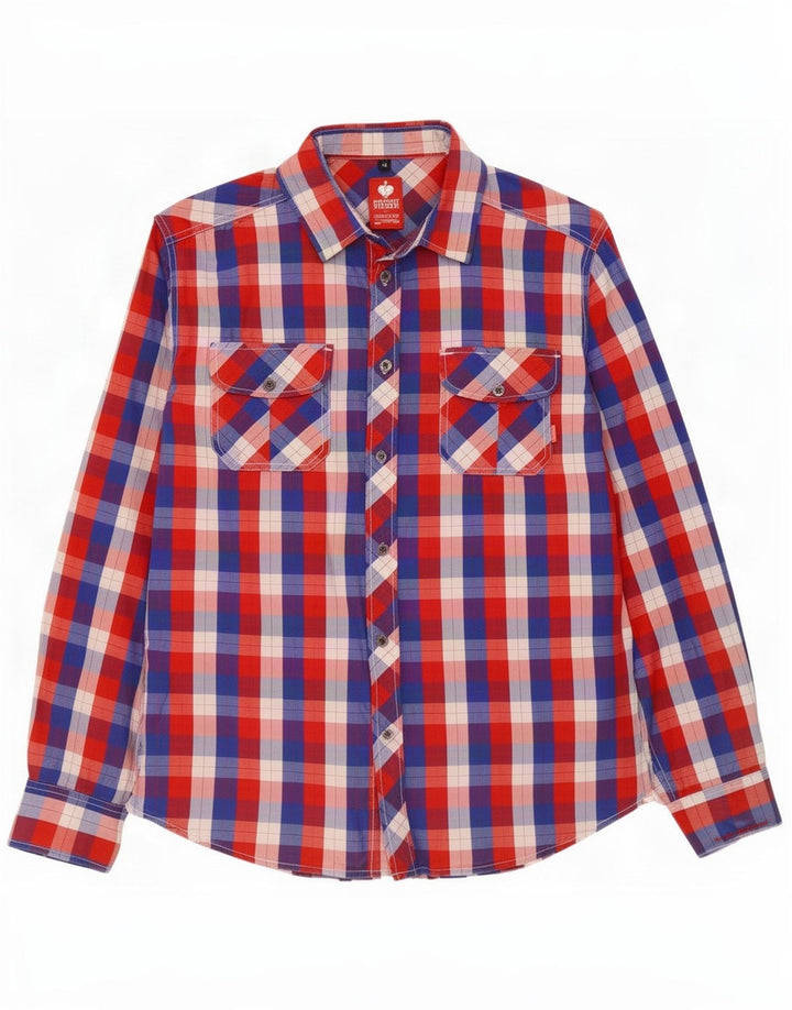 Camisa Engelbert Strauss Hombre Cuadros Rojos Medianos