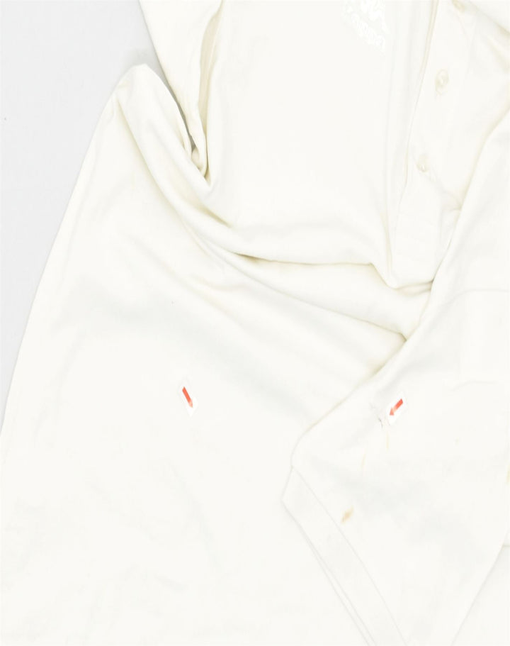 KAPPA Mens Polo Shirt Large White Cotton | Vintage | Thrift | Second-Hand | Used Clothing | Messina Hembry 