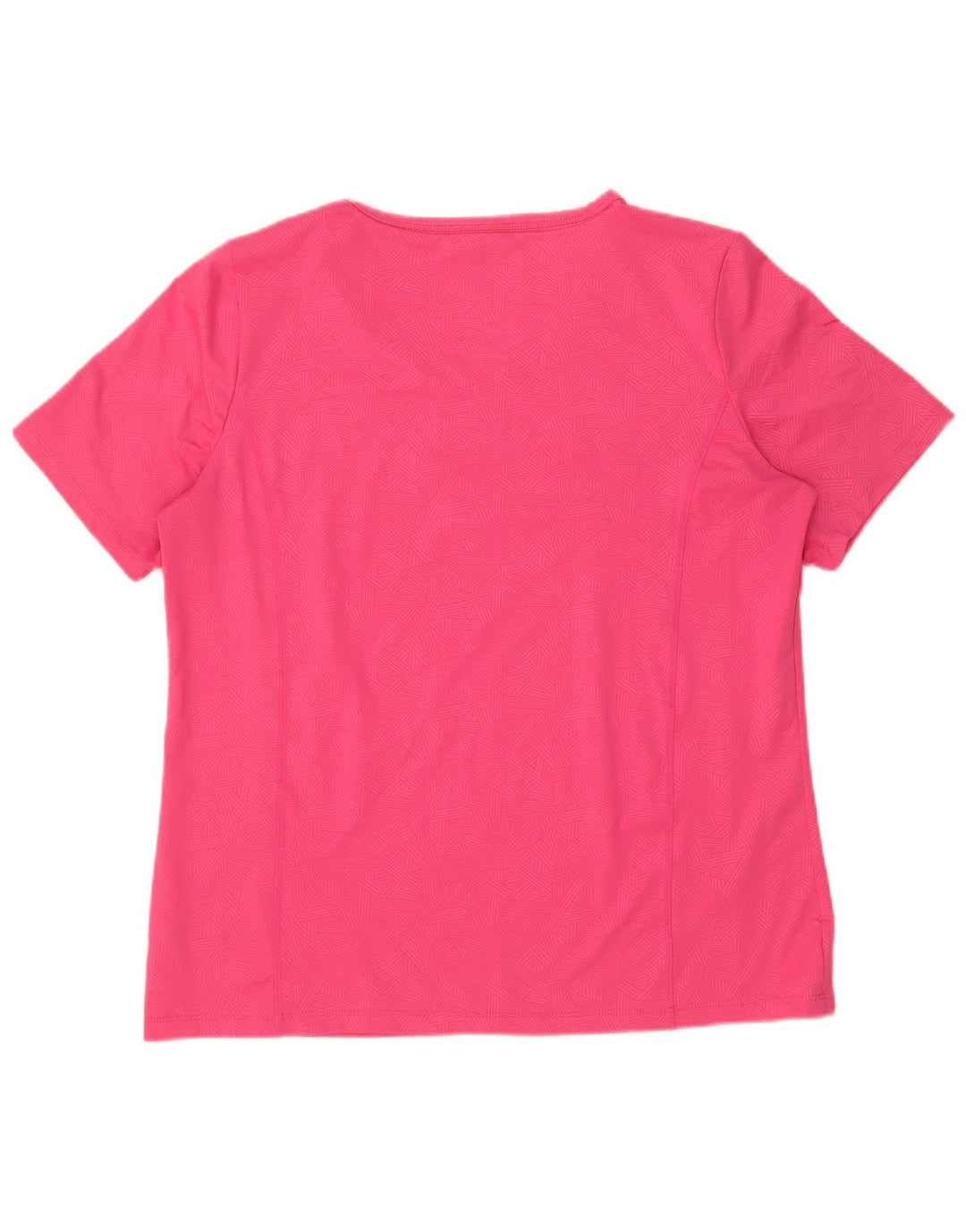 Champion Camiseta para mujer Top UK 46 Grande Rosa Geométrico Poliéster