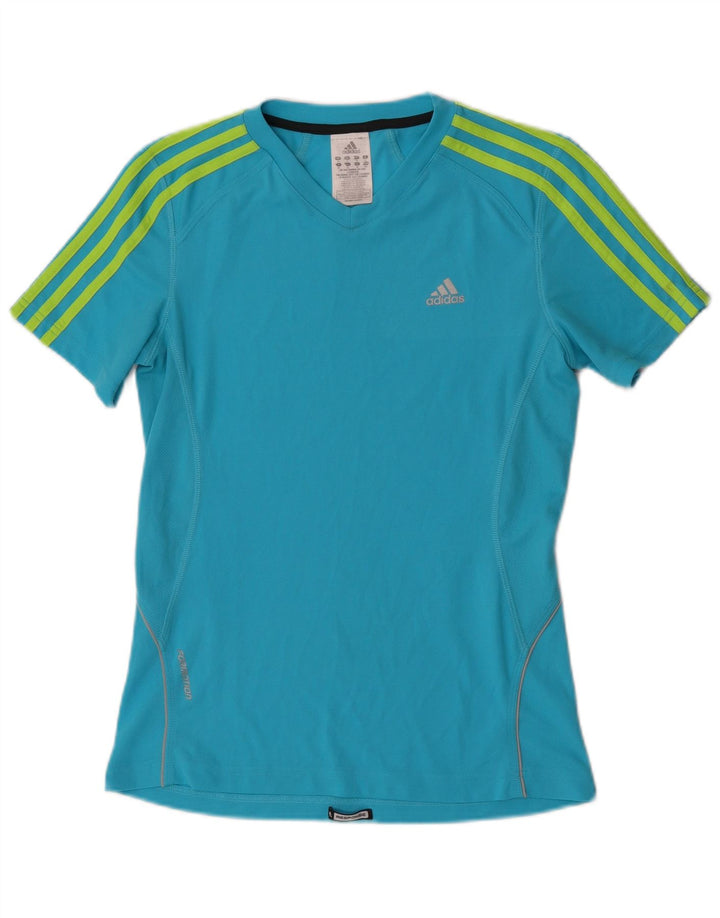 Adidas Camiseta Mujer Top UK 10 Small Azul Poliéster