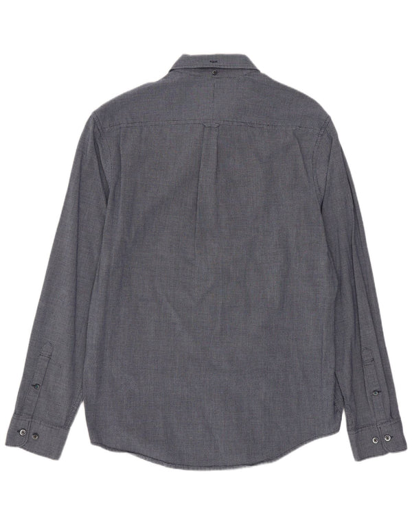 Camisa Penguin Heritage Slim Fit para hombre Rayón geométrico azul marino mediano