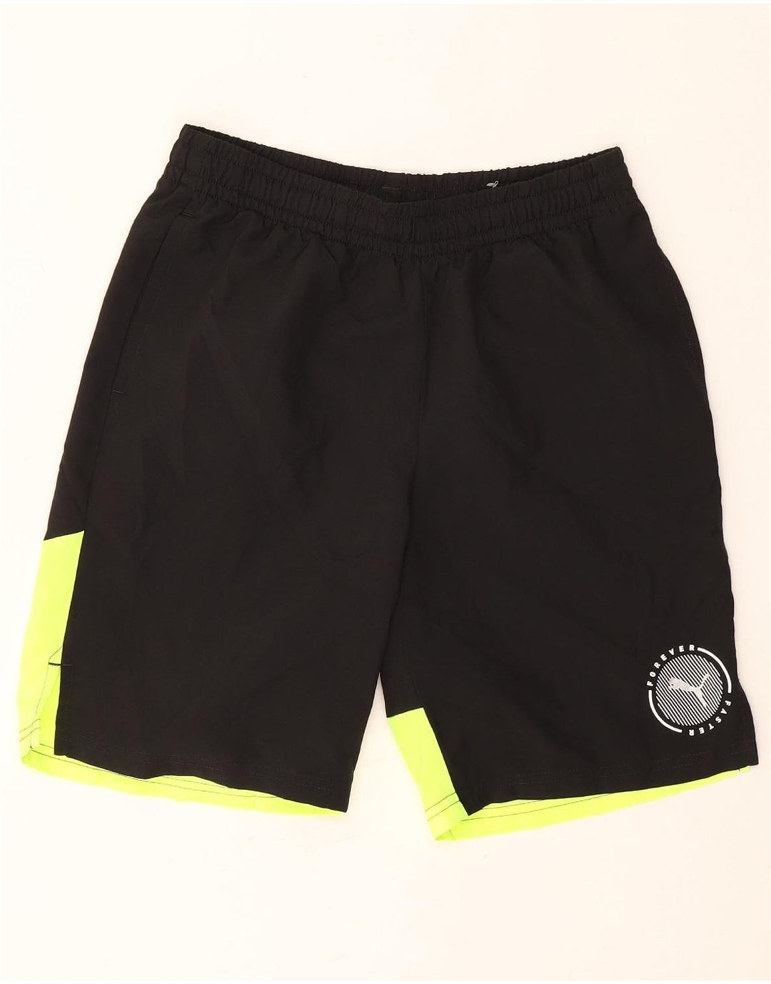 Puma Pantalones cortos deportivos para niño 13-14 años Negro Poliéster color block