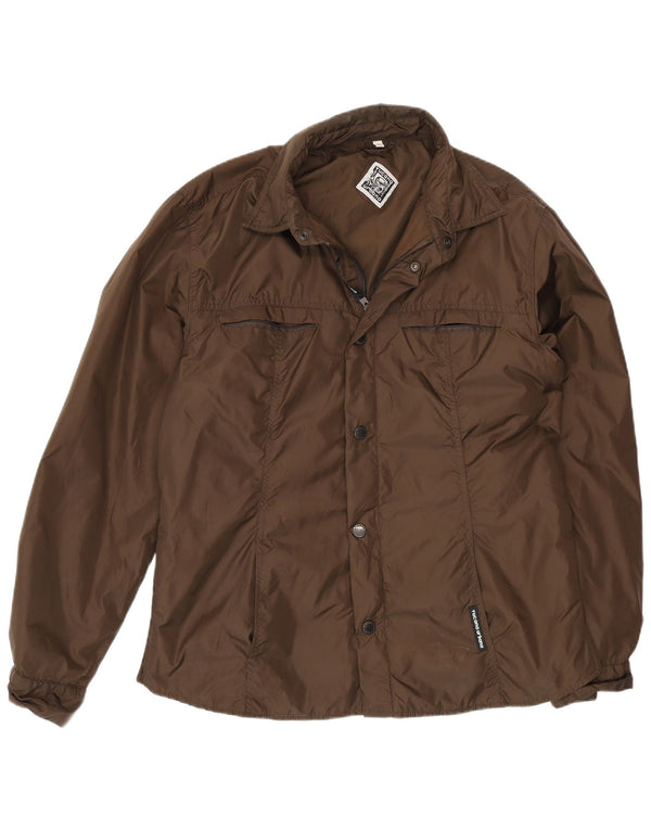 Tucano Urbano Chaqueta utilitaria para hombre UK 38 Medium Brown Nylon