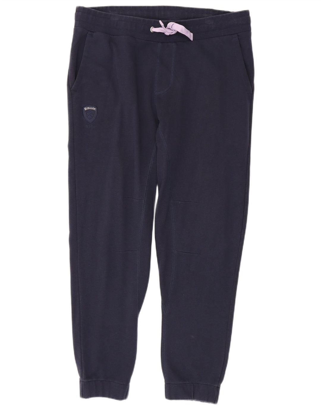 Blauer Pantalones de Chándal para Hombre Joggers Large Azul Marino Algodón
