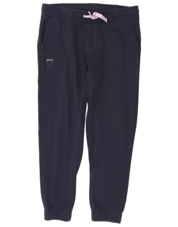 Blauer Pantalones de Chándal para Hombre Joggers Large Azul Marino Algodón