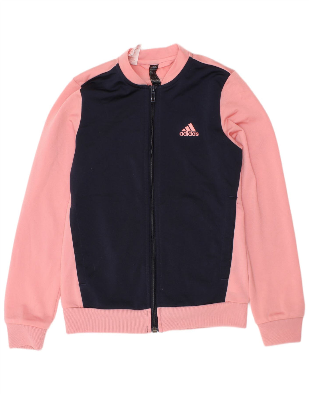 Adidas - Chaqueta de chándal para niña, 9-10 años, color rosa, poliéster