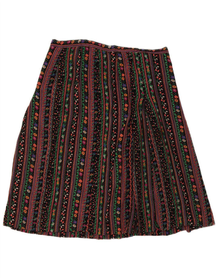 Vintage mujer A-Line falda W32 grande multicolor rayas