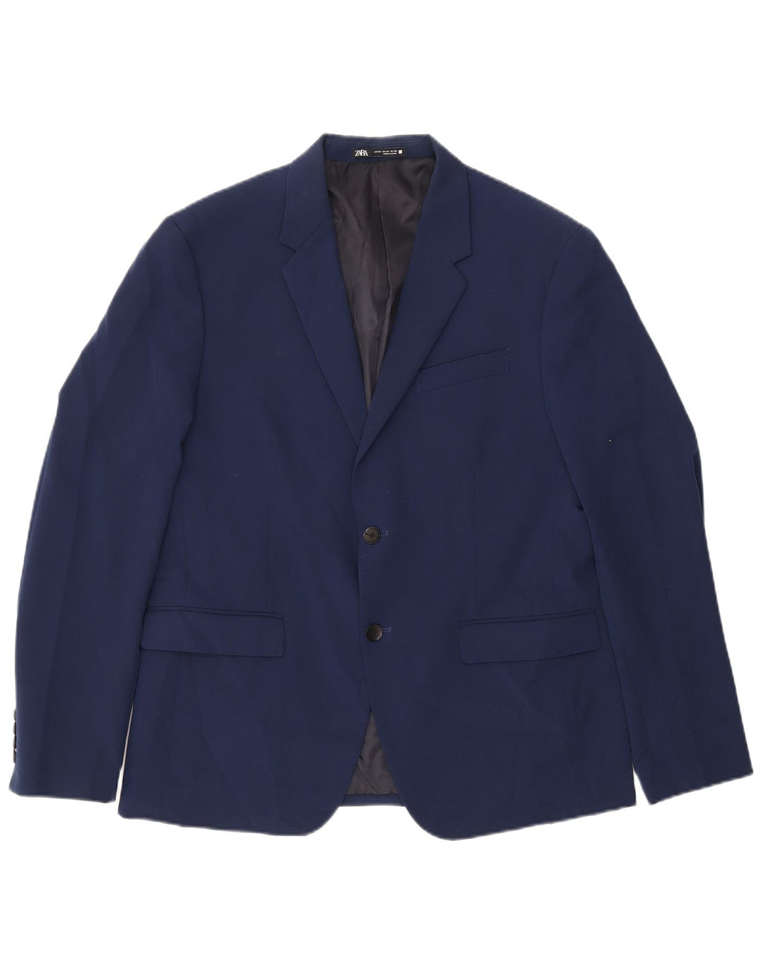 ZARA Chaqueta Blazer De 2 Botones Para Hombre EU 54 XL Azul Marino