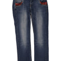 Vaqueros DESIGUAL Mujer Rainbow Straight W34 L28 Algodón Azul
