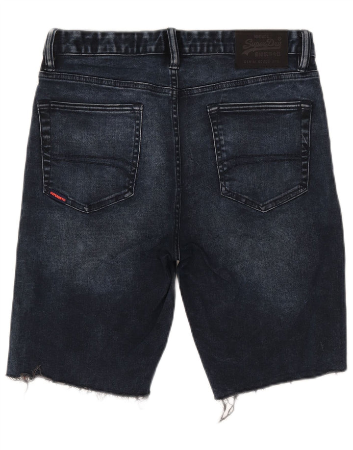 Superdry Shorts De Mezclilla Para Hombre W32 Algodón Azul Marino Medio
