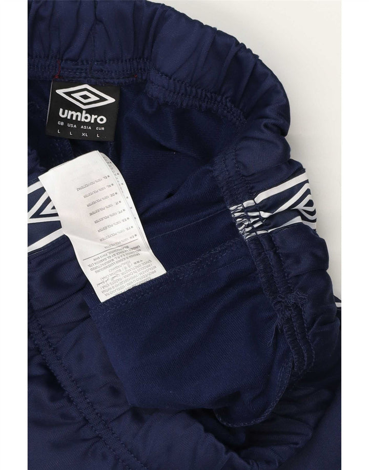 Umbro Pantalón De Chándal Gráfico Para Hombre Poliéster Geométrico Azul Marino Grande