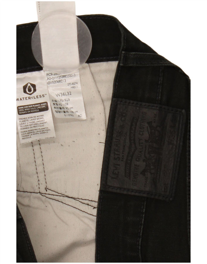 Levi's Vaqueros pitillo para hombre W36 L32 Algodón negro