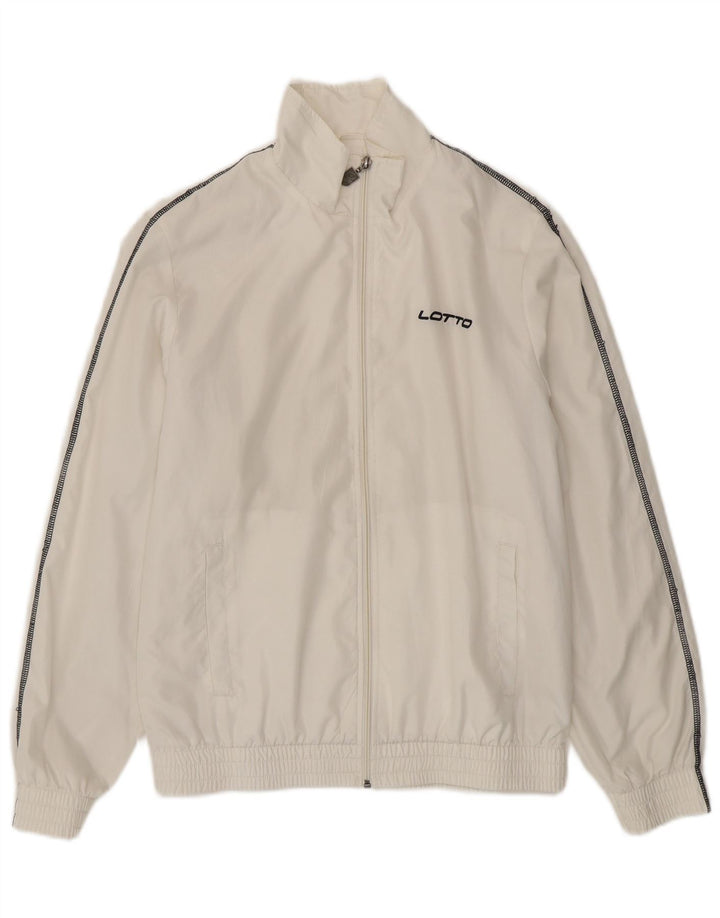 Lotto Hombre Chándal Top Chaqueta Mediana Poliéster Blanco