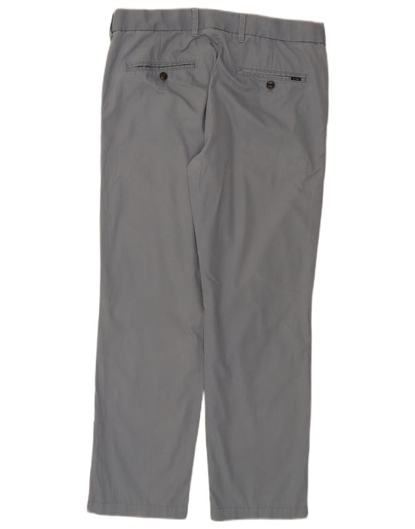 Marks & Spencer Pantalones chinos rectos para hombre W34 L29 Algodón azul