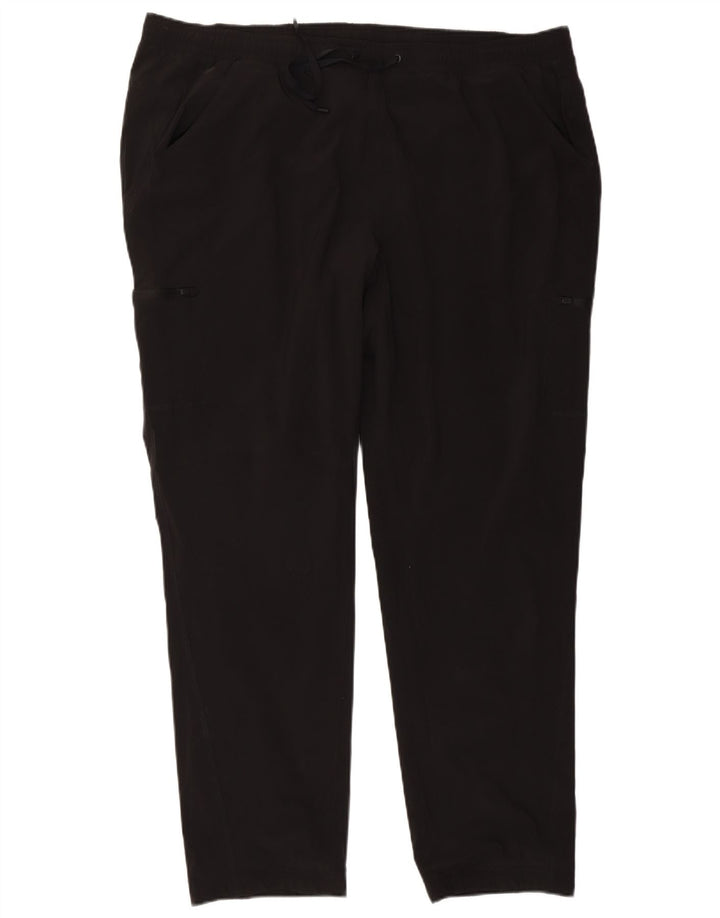 EDDIE BAUER Pantalones de chándal cargo para mujer US 22 3XL Poliéster negro