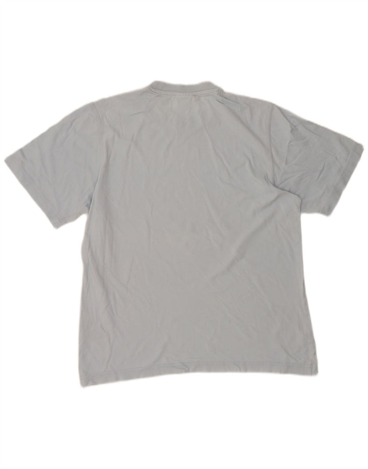 Adidas Camiseta gráfica de manga corta para hombre Top Algodón azul medio