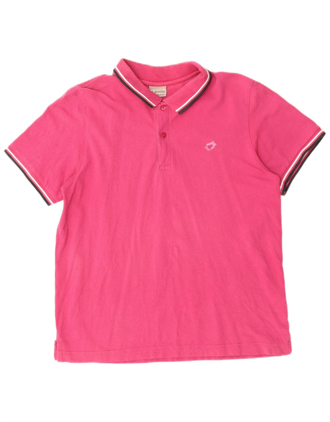 LOTTO Polo Hombre Algodón Rosa Medio