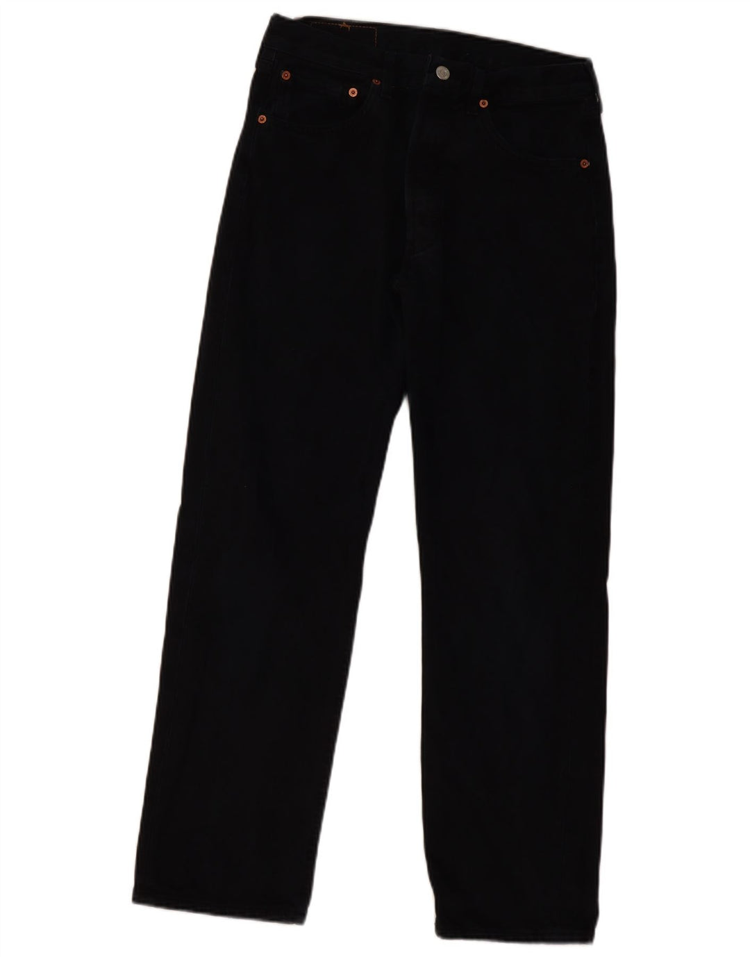 Levi's Mujer 501 Vaqueros Rectos W32 L30 Algodón Negro