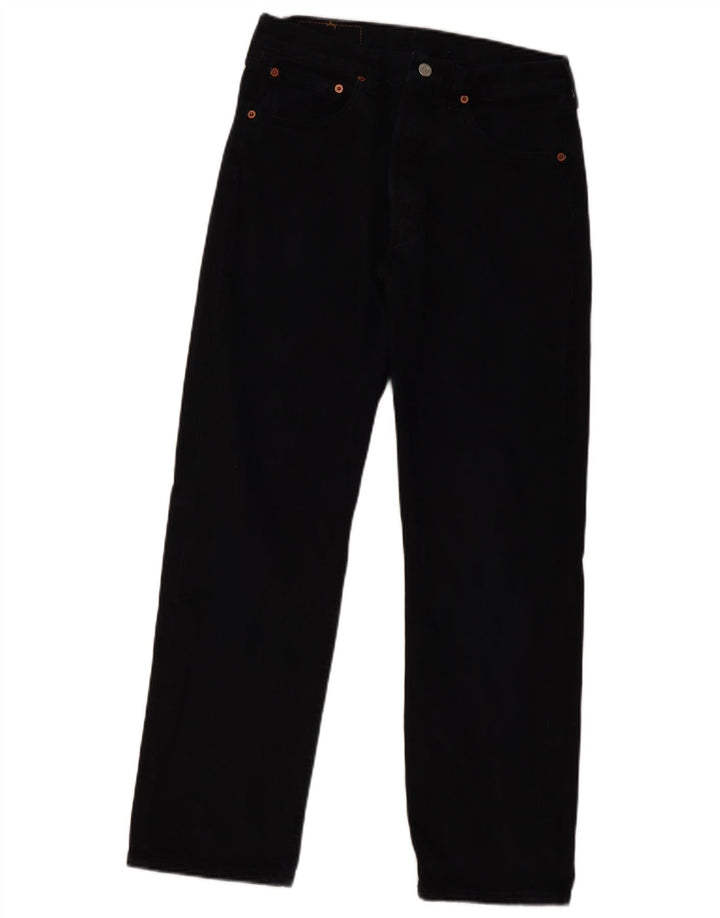 Levi's Mujer 501 Vaqueros Rectos W32 L30 Algodón Negro
