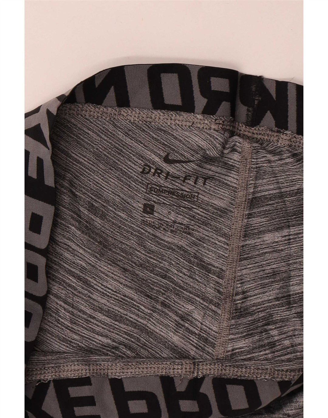 Nike Dri Fit Graphic Leggings para hombre, talla grande, gris moteado