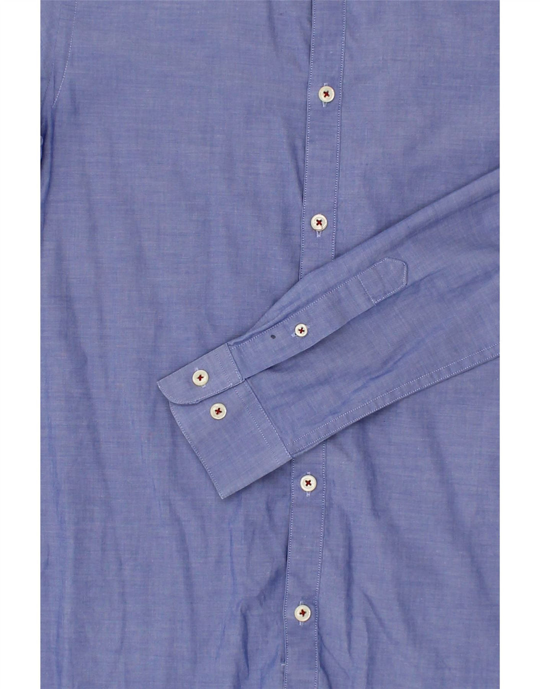 JACK & JONES Mens Tailored Fit Shirt Small Blue Cotton Vintage Jack & Jones and Second-Hand Jack & Jones from Messina Hembry 