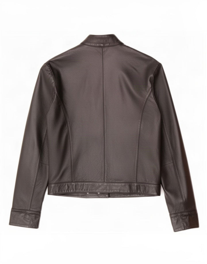 Chaqueta de cuero para mujer Les Boulevards IT 44 Medium Black