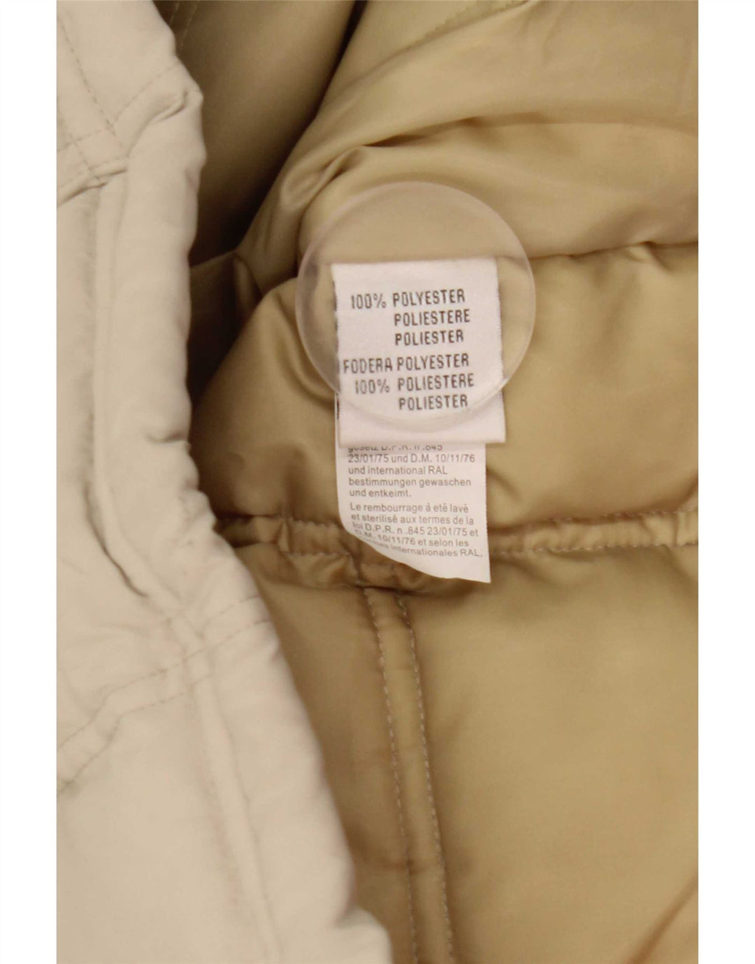 Wampum Chaqueta acolchada para hombre UK 44 2XL Beige Poliéster