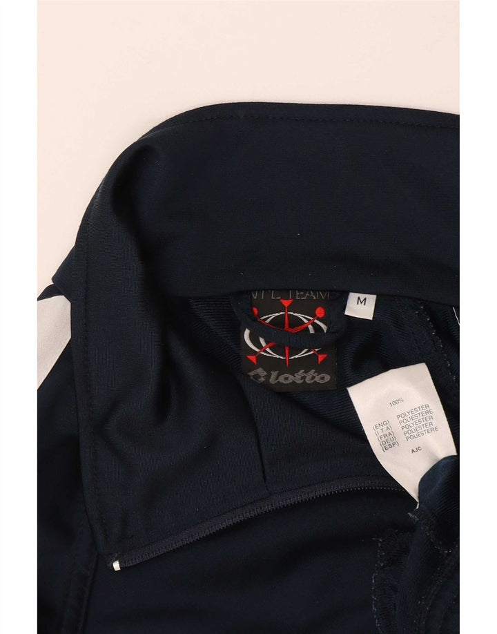 Lotto Hombre Chaqueta De Chándal Con Estampado Gráfico Color Block Azul Marino Medio
