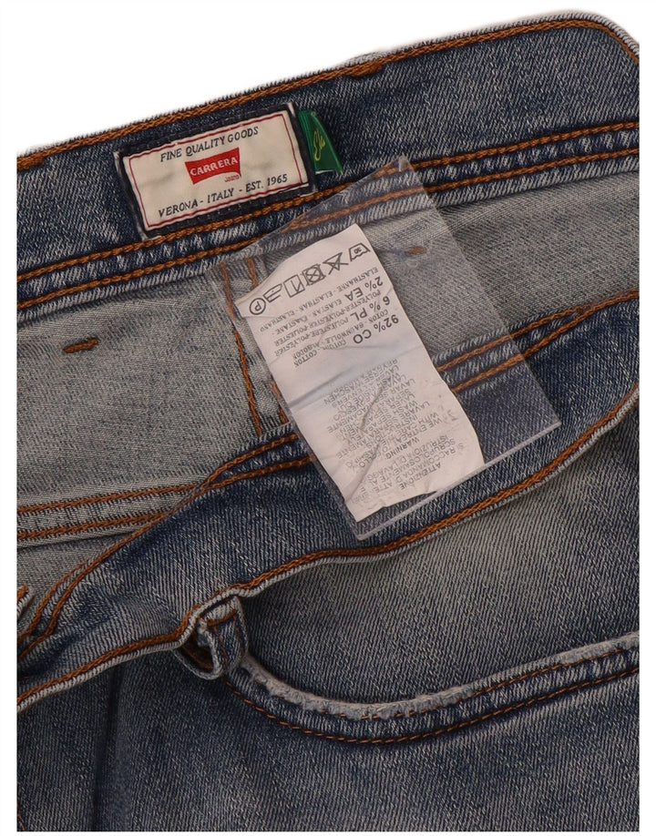 Carrera Jeans ajustados desgastados para hombre W34 L33 Algodón azul