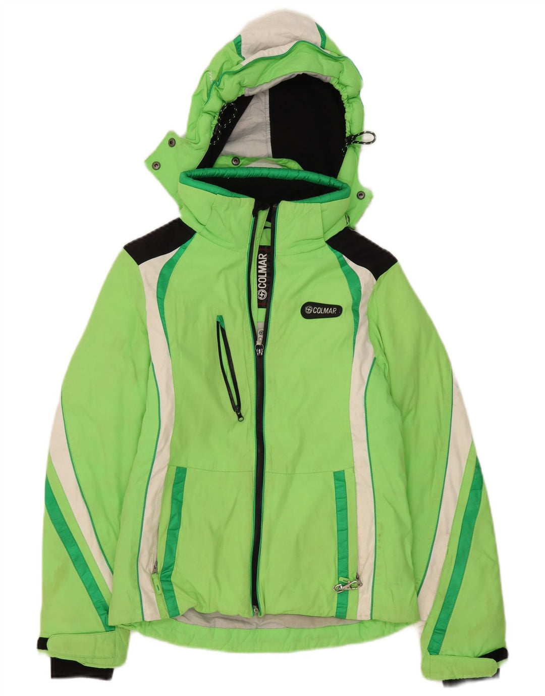 Colmar Chaqueta De Esquí Extragrande Con Capucha Para Mujer IT 40 XS Verde Colorblock