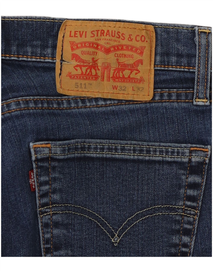 LEVI'S Mens 511 Slim Jeans W32 L29 Algodón Azul
