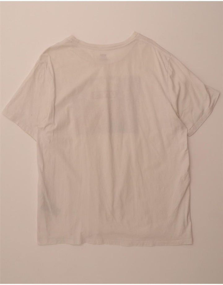 LEVI'S Mens Graphic T-Shirt Top XL White Cotton Vintage Levi's and Second-Hand Levi's from Messina Hembry 