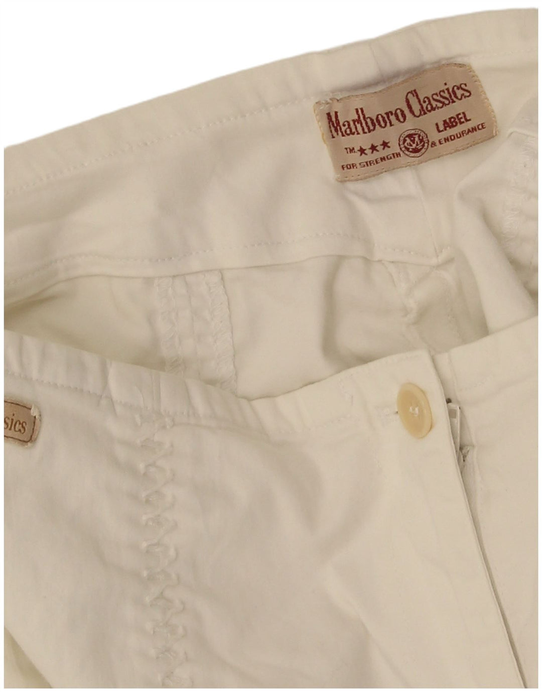 Marlboro Classics Pantalones Casuales Rectos Para Mujer W30 L30 Blanco