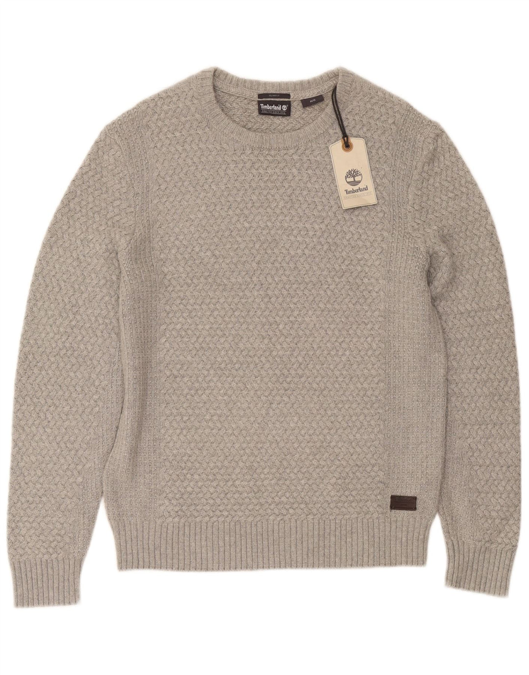 Timberland Jersey Slim Fit con Cuello Barco para Hombre Viscosa Gris Medio