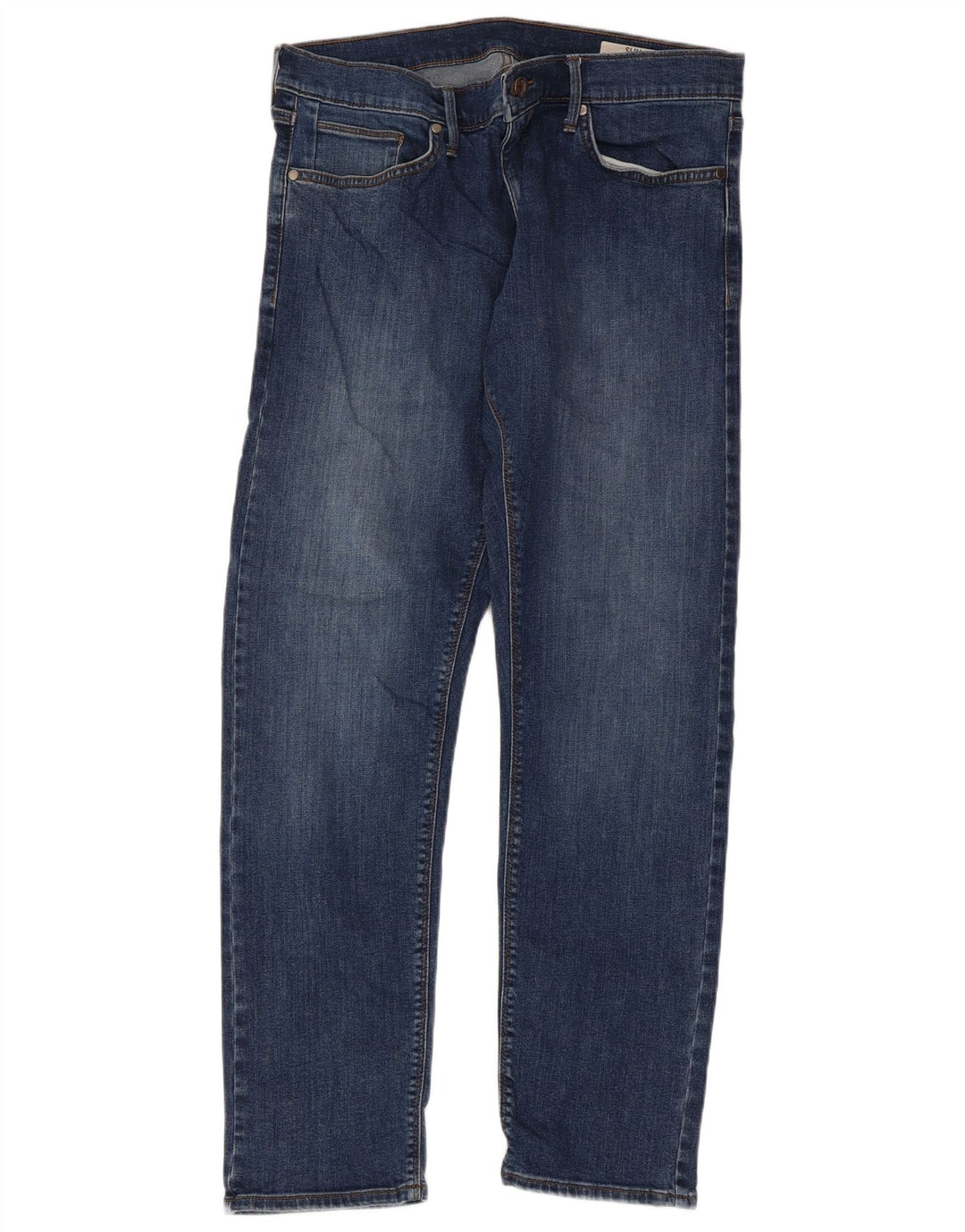 Marks & Spencer Vaqueros ajustados para hombre W34 L31 Algodón azul