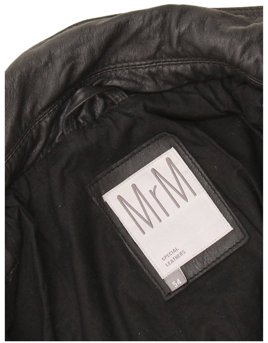 Vintage mujer chaqueta de cuero militar IT 54 3XL cuero negro