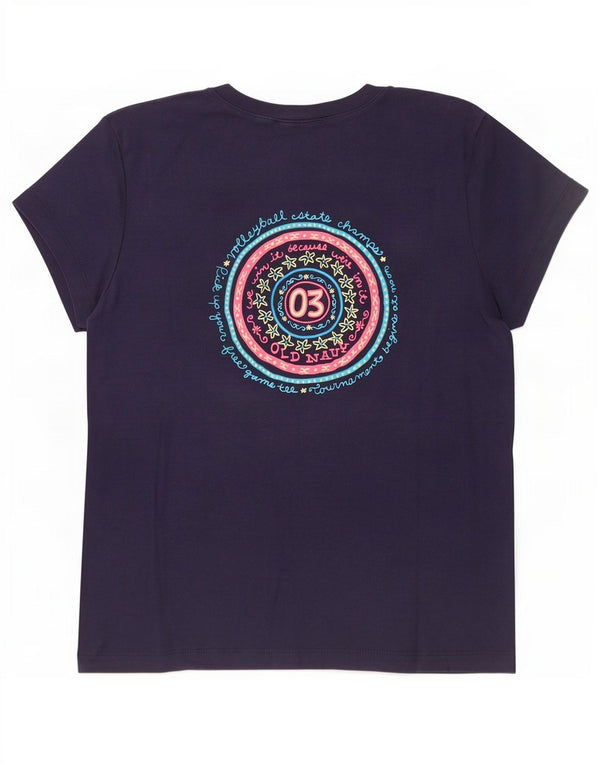Old Navy Camiseta gráfica para mujer Top UK 44 Algodón azul grande