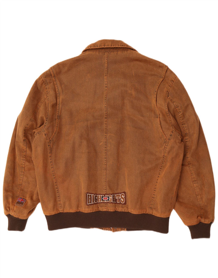 WPM Chaqueta bomber con gráfico tipo A-8 para hombre UK 42 XL Marrón Colorblock