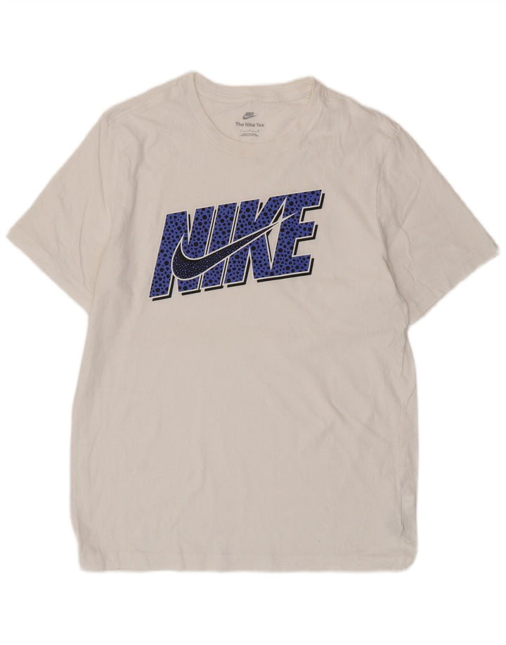 Nike - Camiseta gráfica para hombre, talla grande, algodón blanco