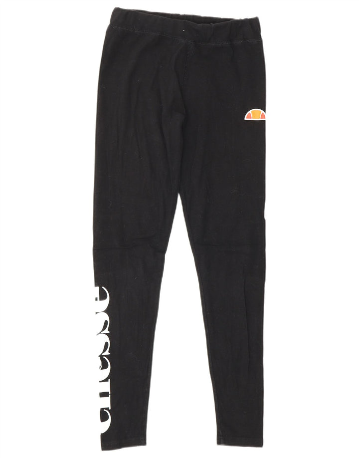 ELLESSE Leggings gráficos para mujer UK 8 Small Black