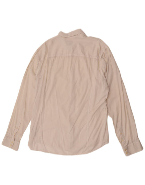 Calvin Klein Jeans Camisa para hombre 2XL Algodón blanco roto