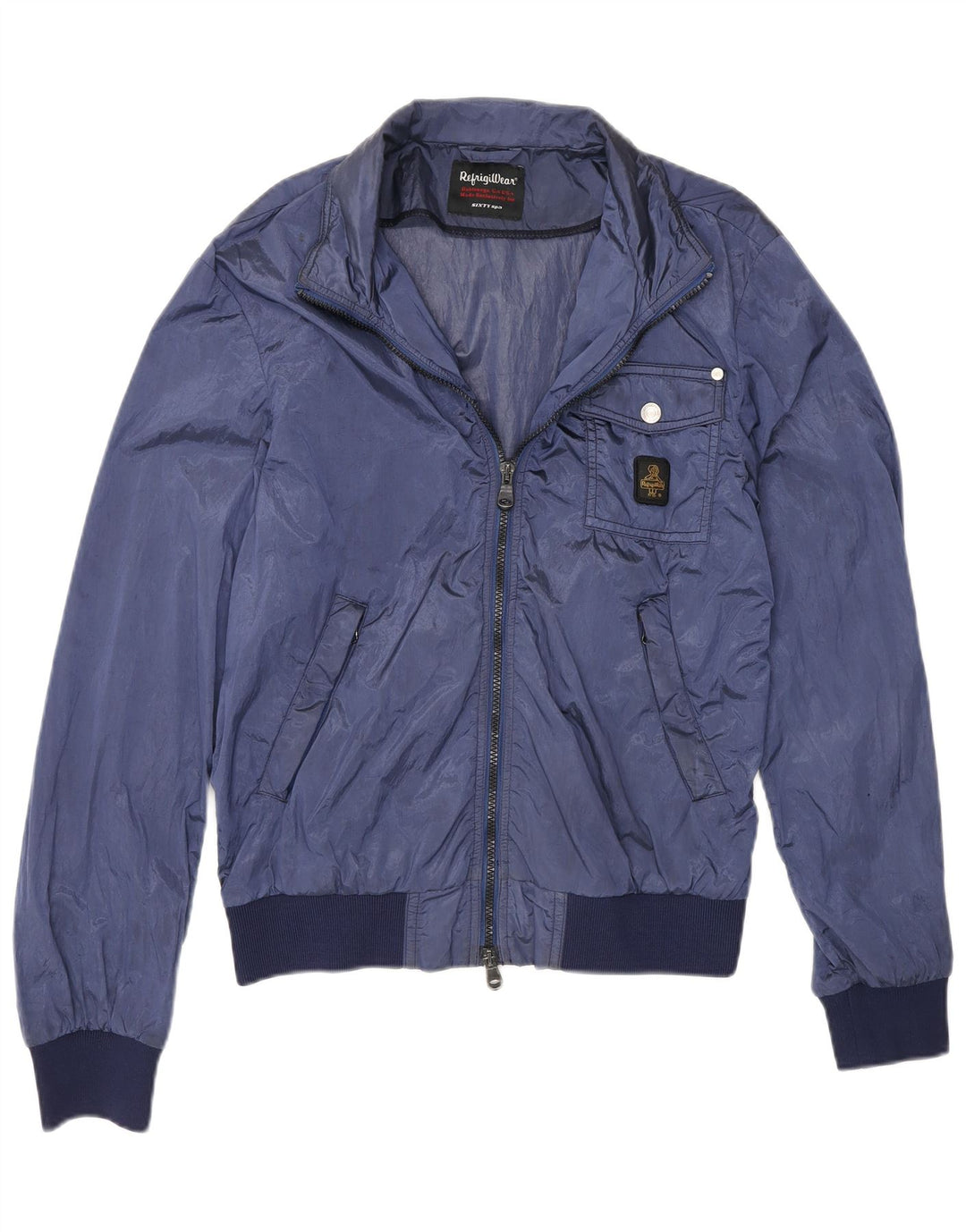 Refrigiwear Chaqueta bomber para hombre IT 46 Small Blue Colourblock Poliamida
