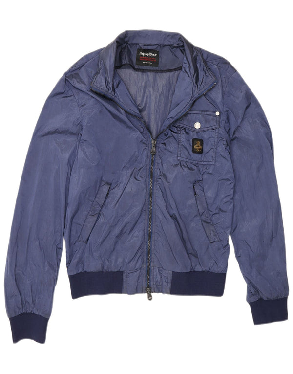Refrigiwear Chaqueta bomber para hombre IT 46 Small Blue Colourblock Poliamida
